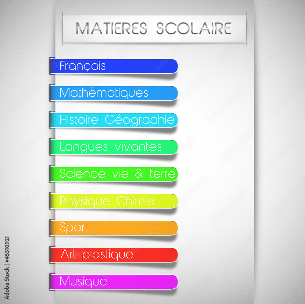 matières scolaire concept (textes modifiables) matières scolaire concept (textes modifiables)