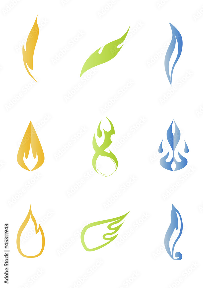 Fire flames