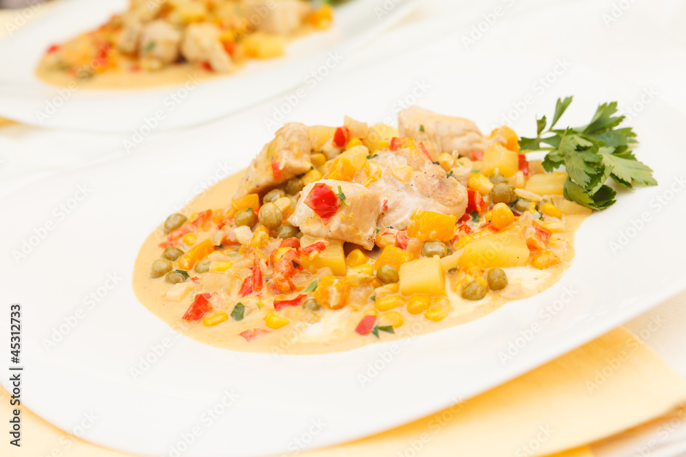 chicken with vegetables chicken with vegetables