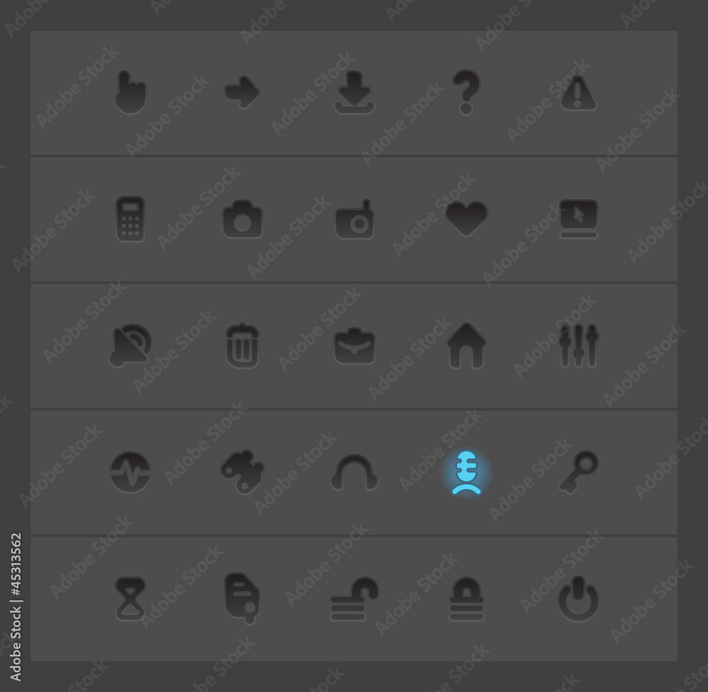 Interface icons Interface icons