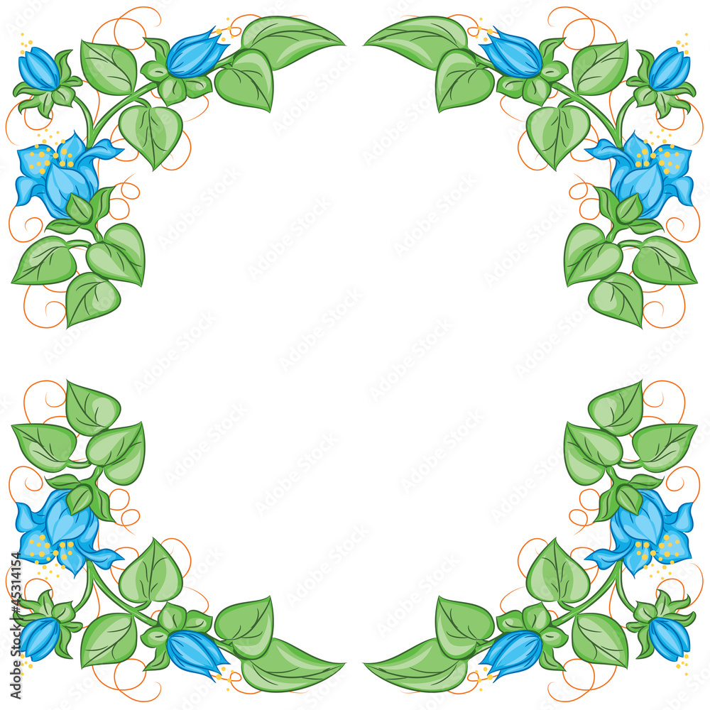 Floral frame. Vector