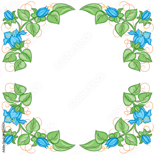Floral frame. Vector