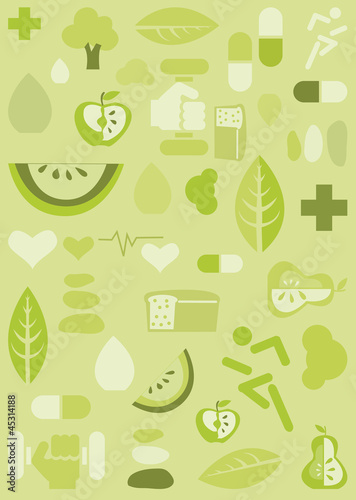 Health background, illustration