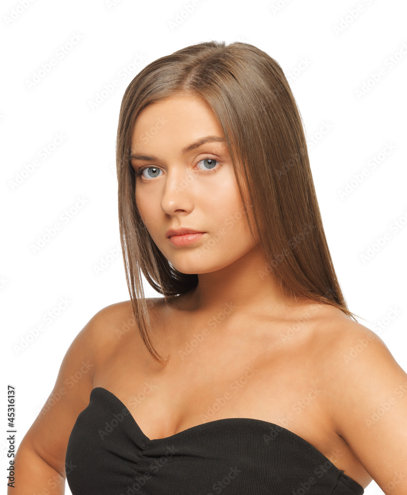 Fototapeta premium beautiful woman with long hair