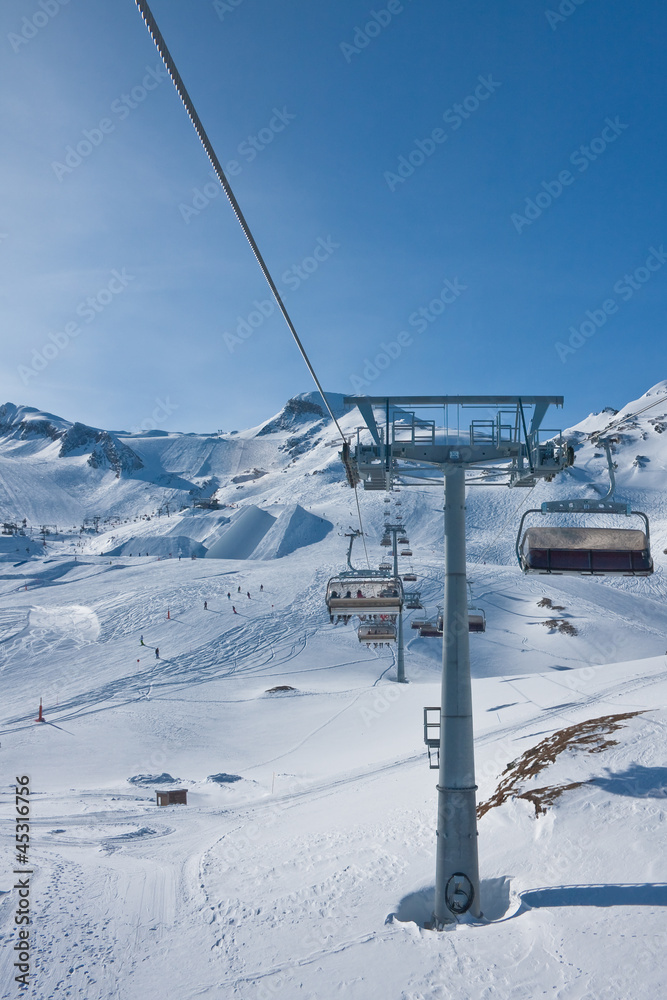 Ski resort of Kaprun, Kitzsteinhorn glacier. Austria Ski resort of Kaprun, Kitzsteinhorn glacier. Austria