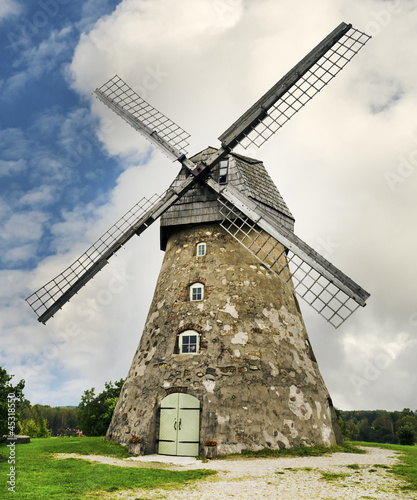 Medieval windmill in Araishi village, Latvia