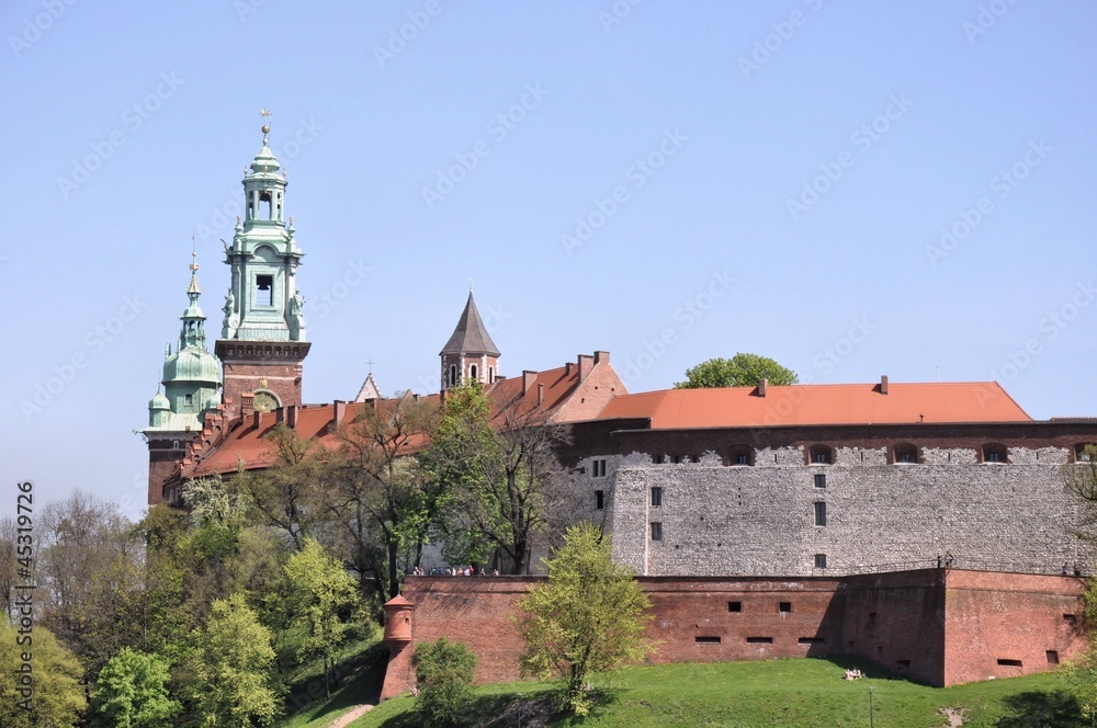 Wawel Castle in Cracow, Poland