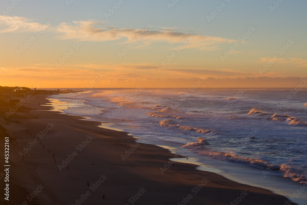 Amanecer en mar del plata.