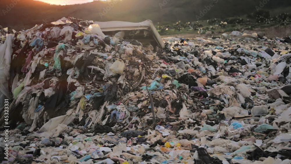 Earth Contamination Garbage Dump panning Earth Contamination Garbage Dump panning