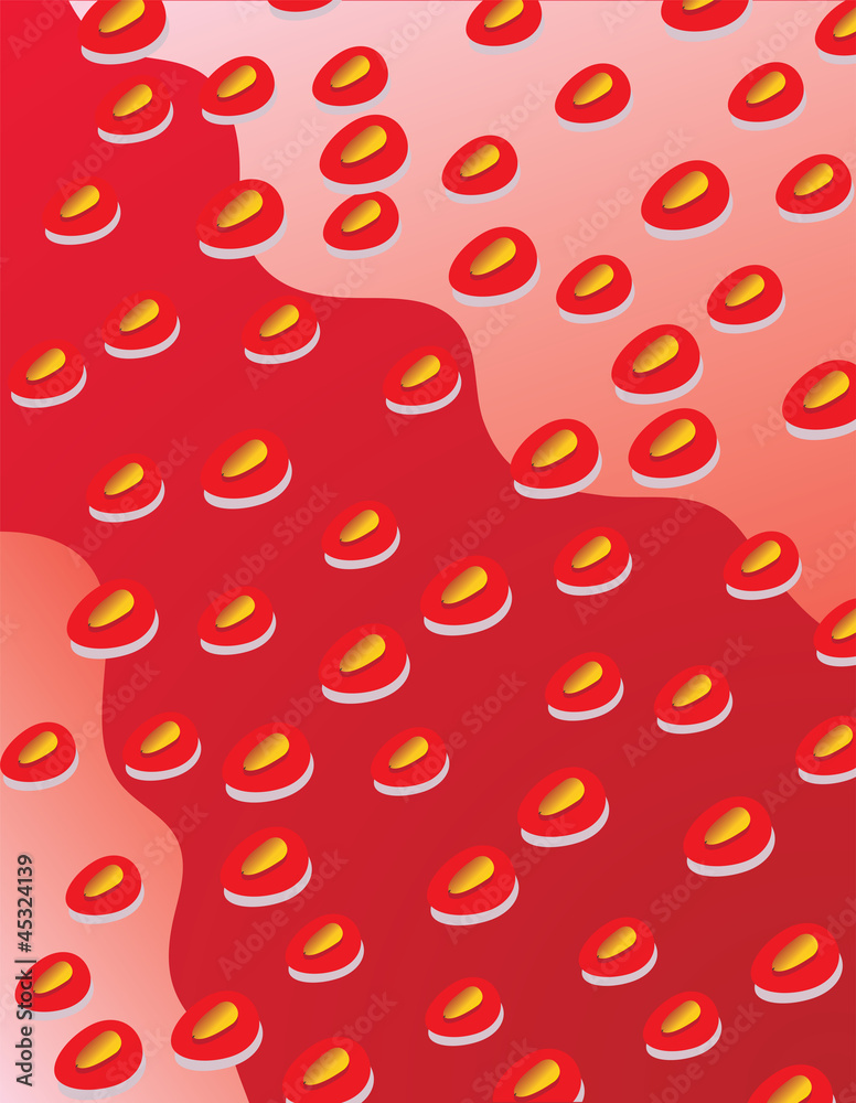 vector strawberry background