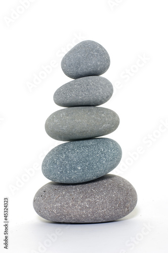 Pebble tower isolated