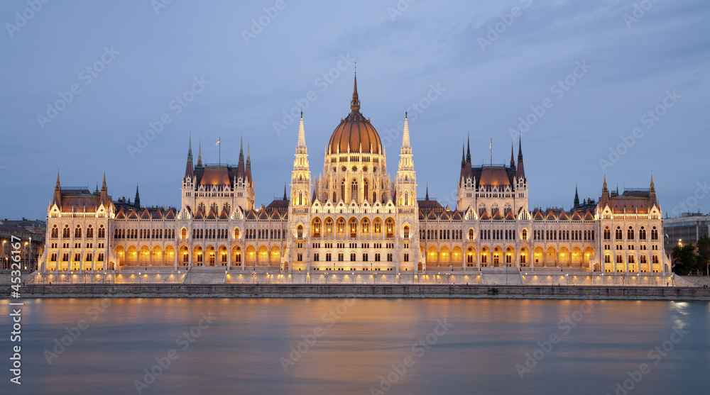 Budapest - parliament in dusk
