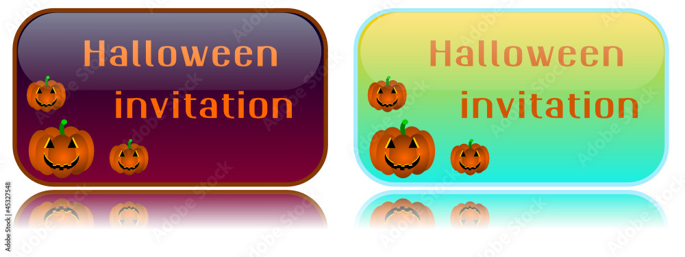 Obraz premium Halloween invitation card