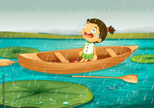 girl and boat