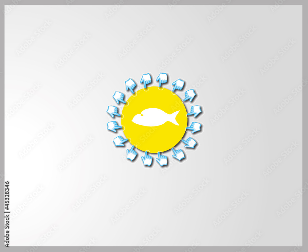 Fototapeta premium fingers pointing