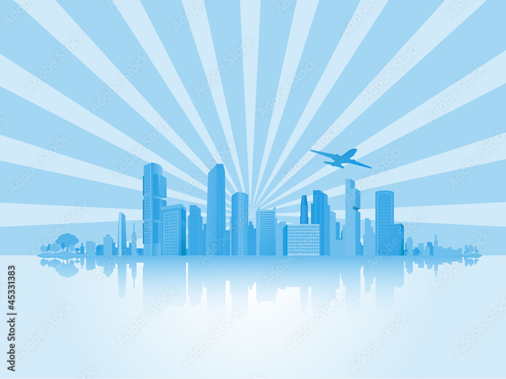 Big City (Town),Vector,Background,Business