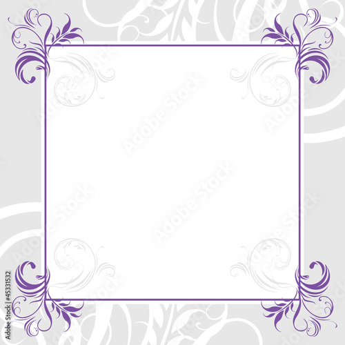 Ornamental lilac frame