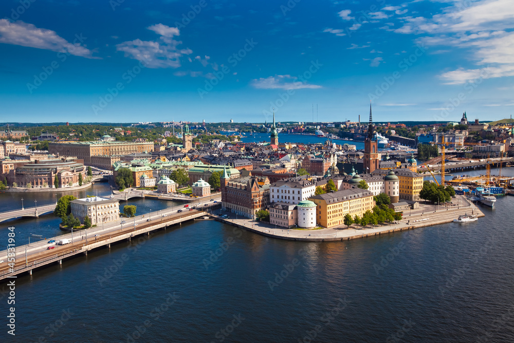 Panorama of Stockholm city