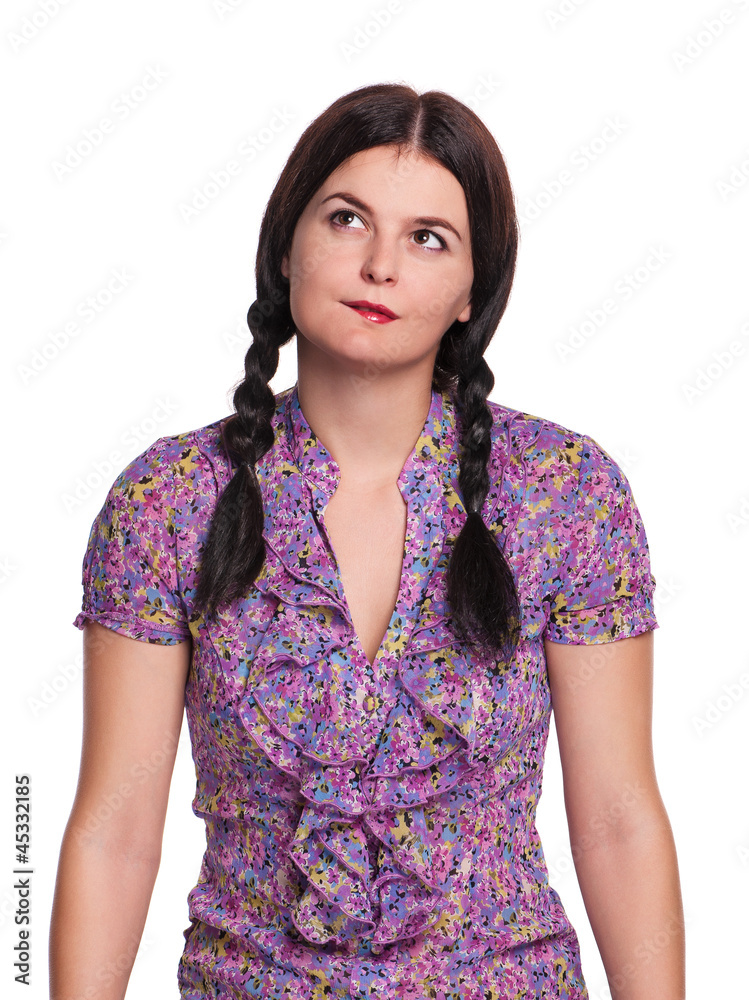 Fototapeta premium Thoughtful girl