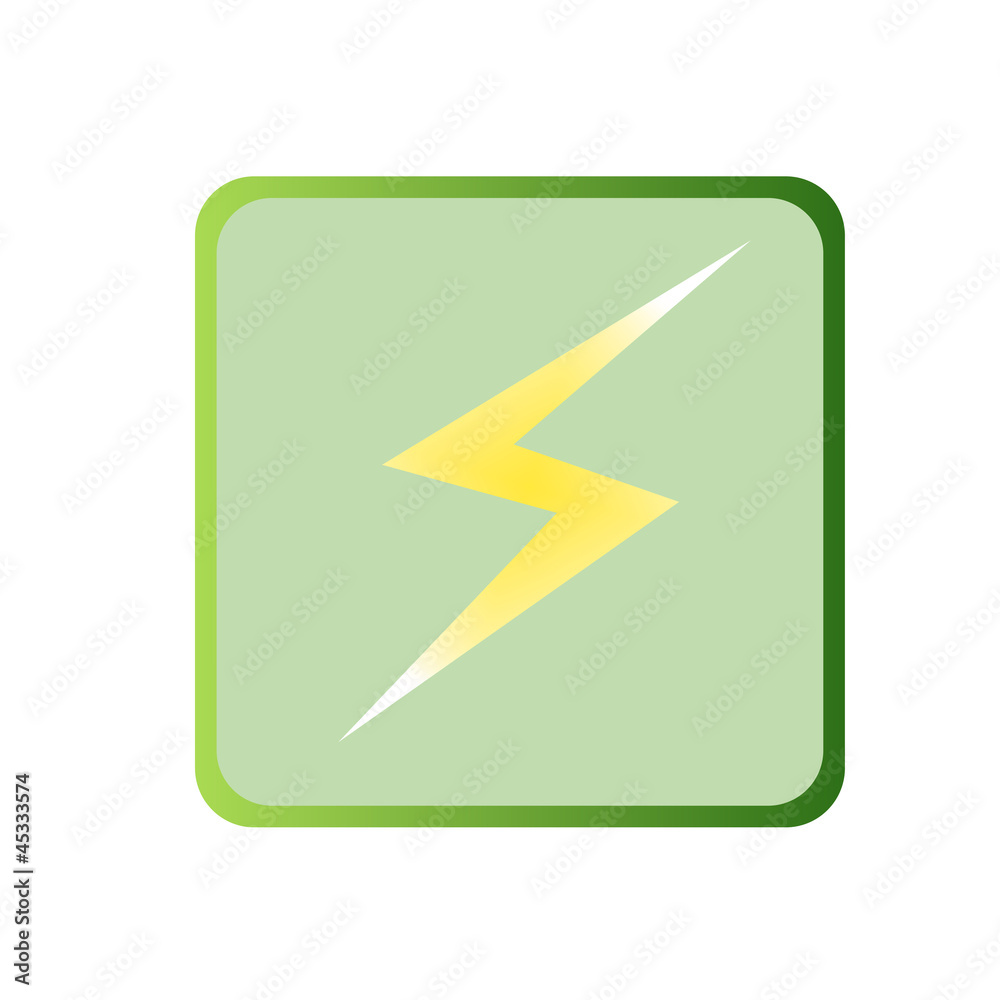 green icon of lightning green icon of lightning