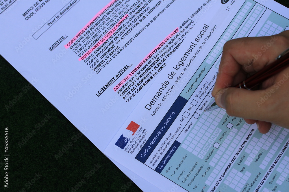 Obraz premium demande de logement social