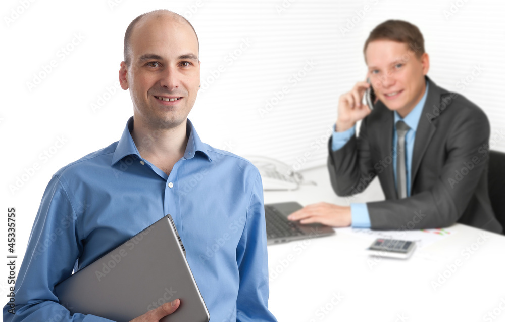 business leader looking at camera business leader looking at camera