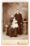old family photo. vintage background