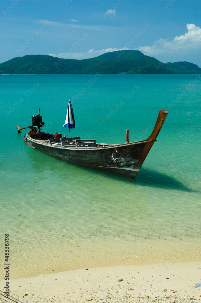 Fishing boat in sea