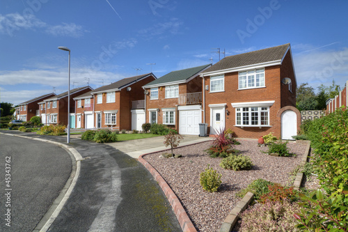 Row of Detached and Semi-Detached Homes
