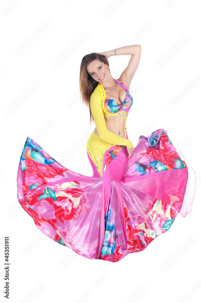 Arabic dance performed by a beautiful woman Arabic dance performed by a beautiful woman