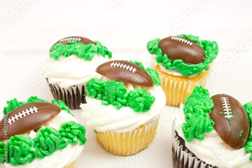 Football cupcakes