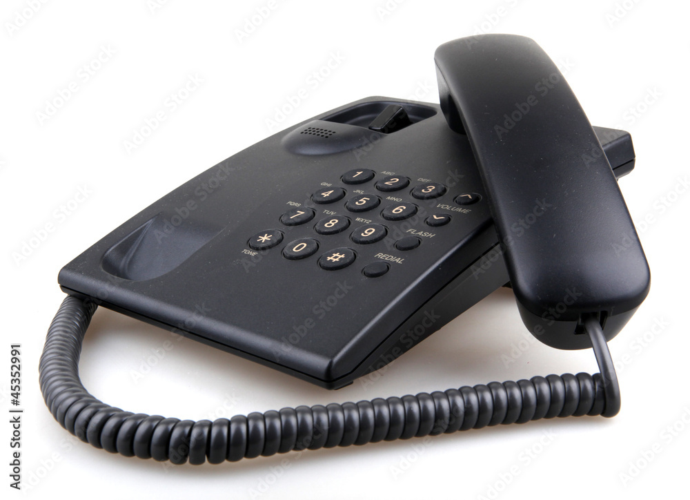 telephone isolated over white background. telephone isolated over white background.