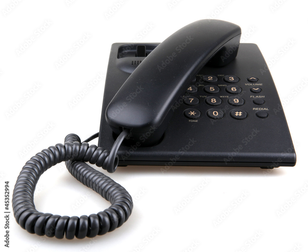 telephone isolated over white background. telephone isolated over white background.