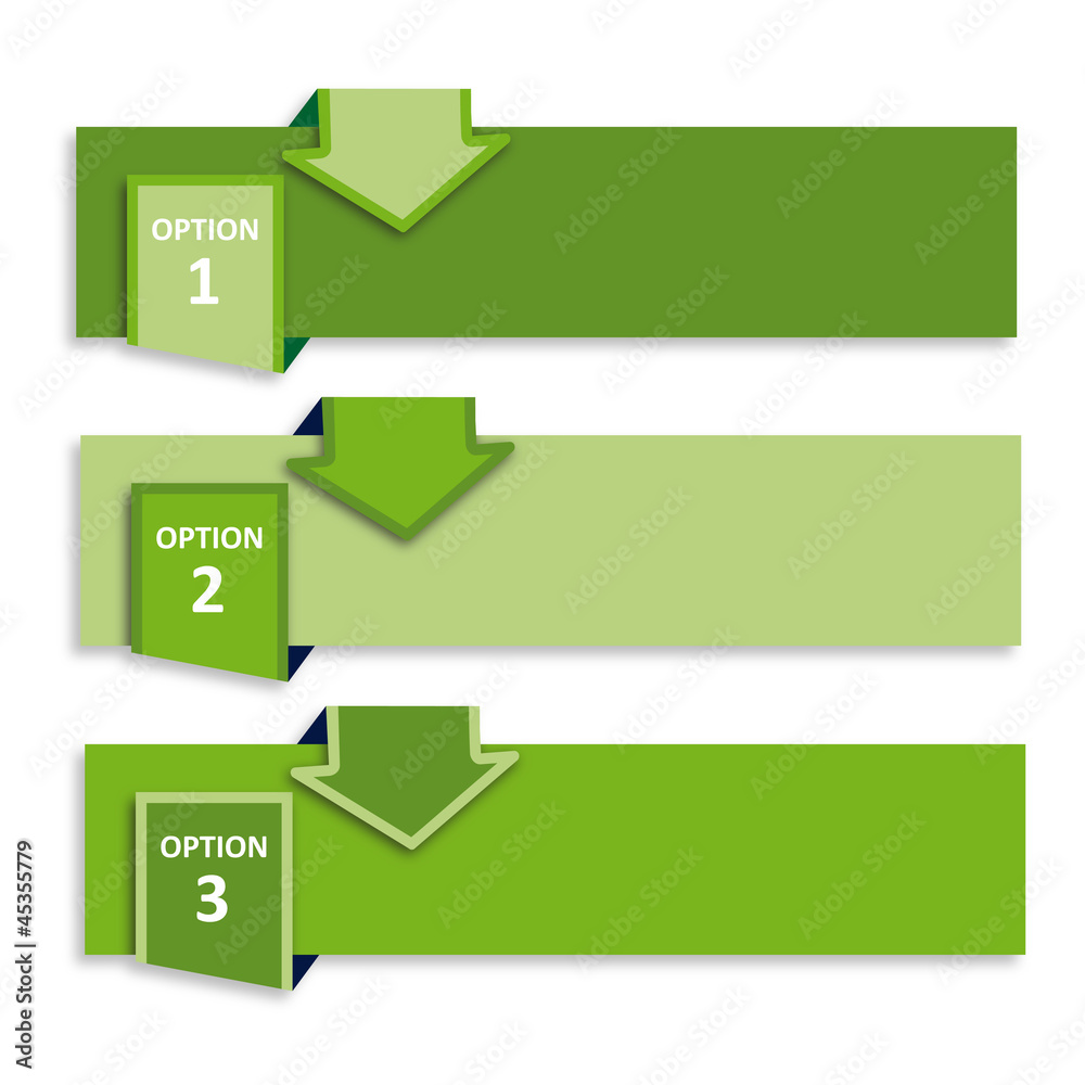 Vector faq labels, three options with arrows Vector faq labels, three options with arrows
