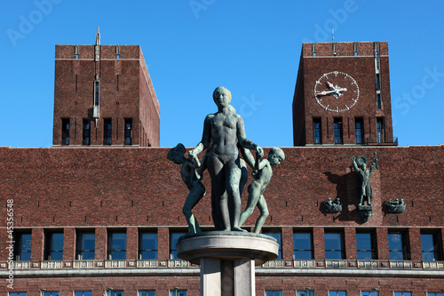 Canvas Print Oslo Radhuset