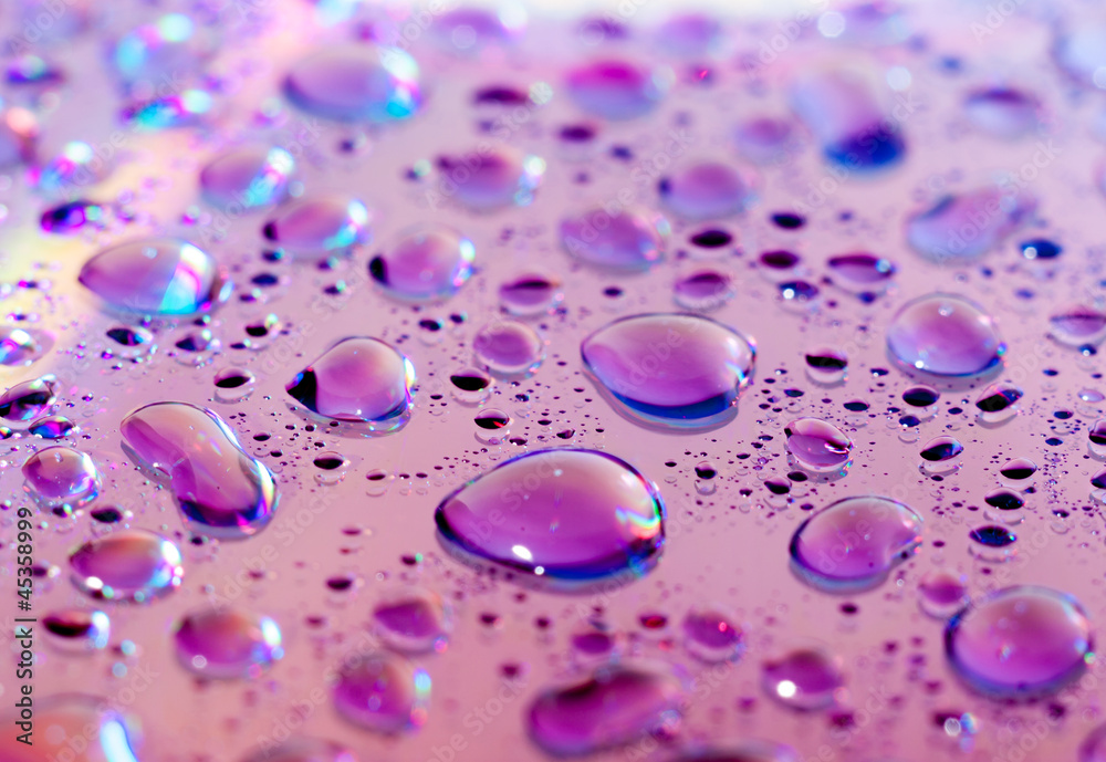Water drops on dvd-disk surface. Water drops on dvd-disk surface.