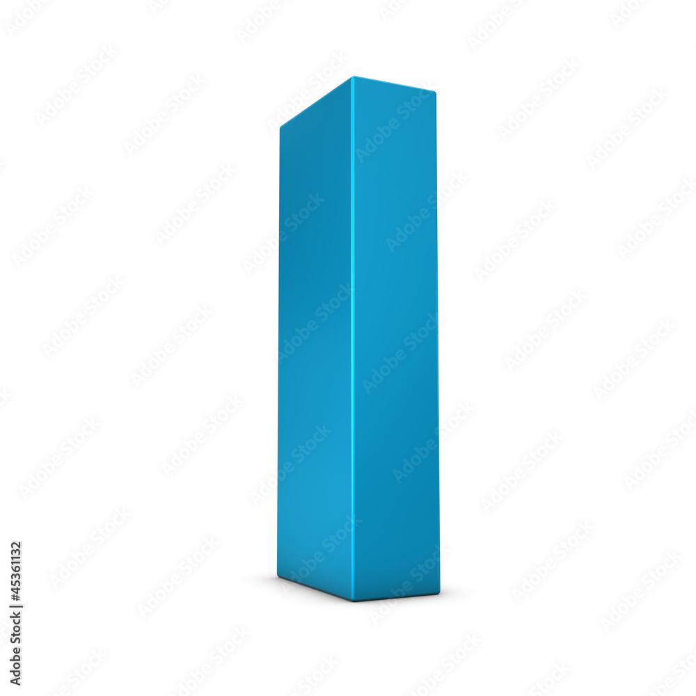 Letter I 3d render illustration isolated Letter I 3d render illustration isolated