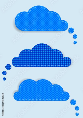 set of clouds