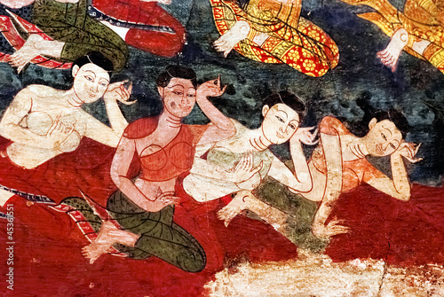 Thai mural painting