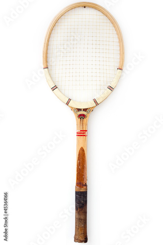 old tennis racket