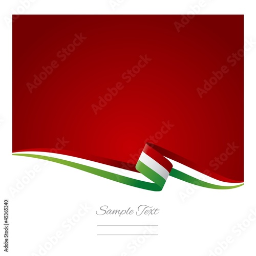 Abstract color background Italian flag vector