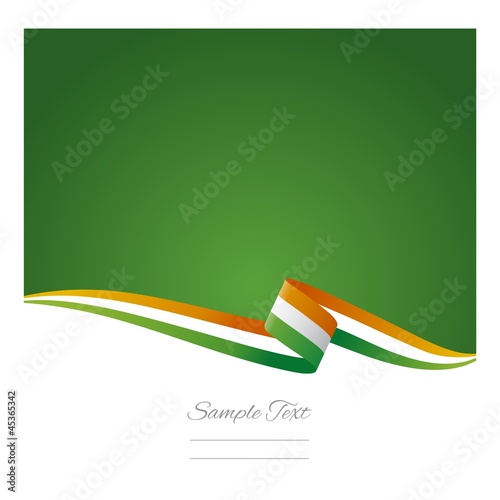 Abstract color background Irish flag vector
