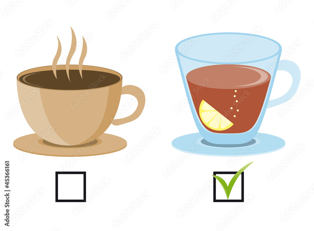 Obraz premium Tea or coffee