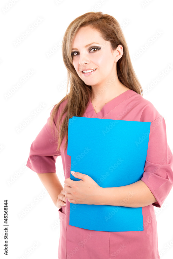 Young nurse posing and smiling in front the camera Young nurse posing and smiling in front the camera