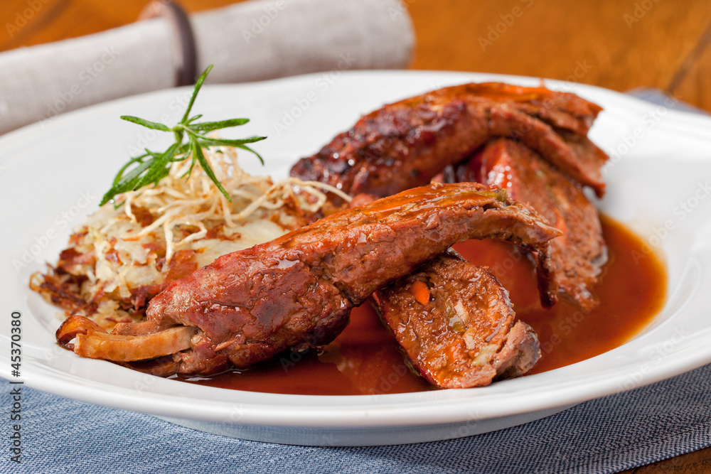 Traditional German Beef Rouladen Stuffed with Vegetable Traditional German Beef Rouladen Stuffed with Vegetable