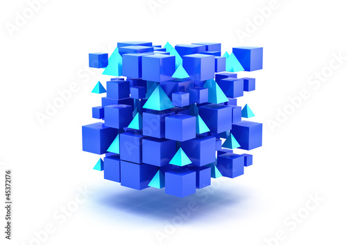 Blue 3D Blocks