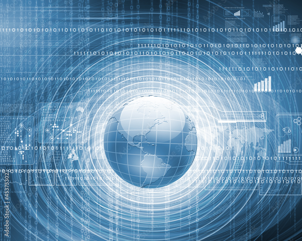 Obraz premium Global technology image
