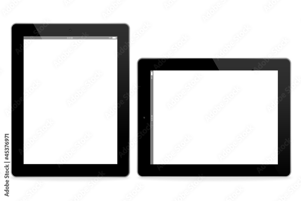 tablet computer illustrator isolated on white background tablet computer illustrator isolated on white background