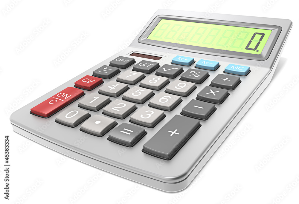 Calculator. Classic Calculator on white background. Calculator. Classic Calculator on white background.