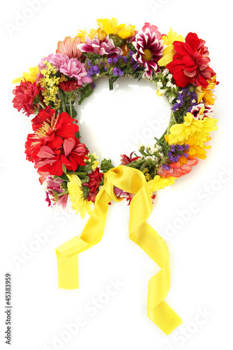 wreath of beautiful summer ...